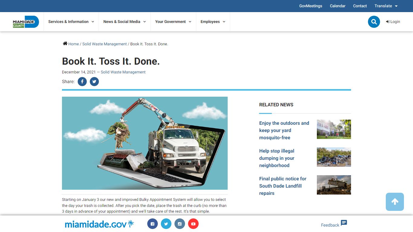 Book It. Toss It. Done.
